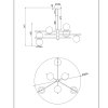 NOWODCZESNA LAMPA WISZĄCA MAYTONI NOSTALGIA MOD048PL-06G CZARNO-ZŁOTA BIAŁE KULE